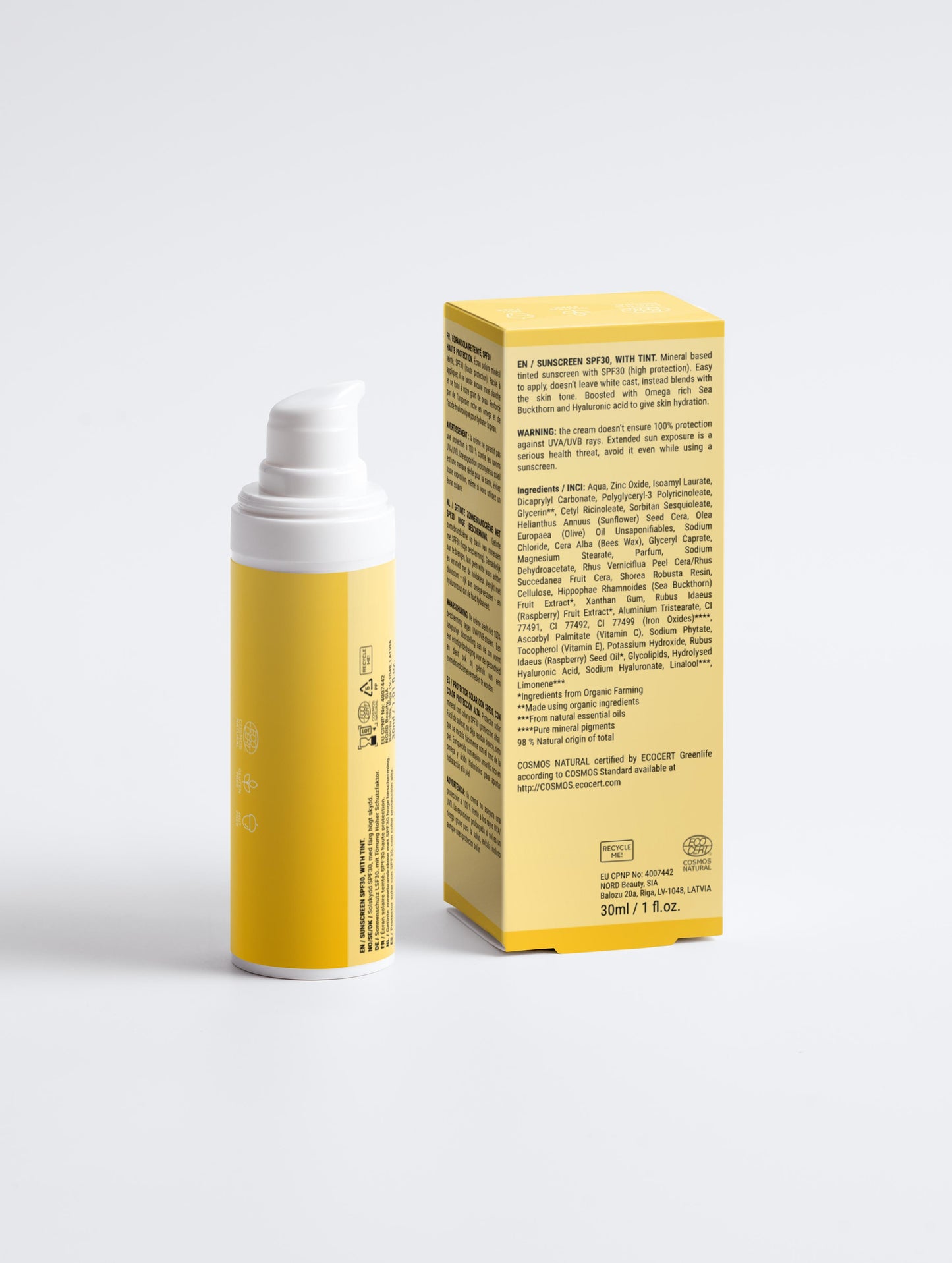 Getinte Zonnebrandcrème SPF30